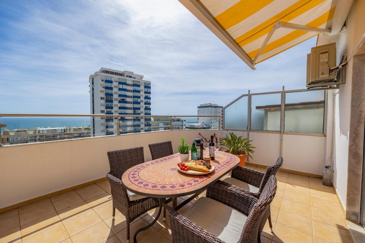 Seaview Penthouse In Algarve With Spacious Terrace Quarteira Exterior foto